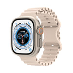 Cinturino in silicone stile oceano, For Apple Watch Ultra 49mm / Series 8&7 45mm / SE 2&6&SE&5&4 44mm / 3&2&1 42mm