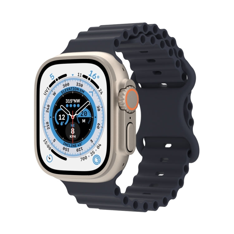 Cinturino in silicone stile oceano, For Apple Watch Series 8&7 41mm / SE 2&6&SE&5&4 40mm / 3&2&1 38mm