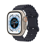 Cinturino in silicone stile oceano, For Apple Watch Series 8&7 41mm / SE 2&6&SE&5&4 40mm / 3&2&1 38mm