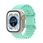 Cinturino in silicone stile oceano, For Apple Watch Series 8&7 41mm / SE 2&6&SE&5&4 40mm / 3&2&1 38mm