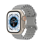 Cinturino in silicone stile oceano, For Apple Watch Series 8&7 41mm / SE 2&6&SE&5&4 40mm / 3&2&1 38mm