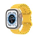Cinturino in silicone stile oceano, For Apple Watch Series 8&7 41mm / SE 2&6&SE&5&4 40mm / 3&2&1 38mm