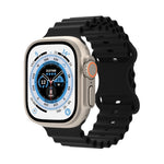Cinturino in silicone stile oceano, For Apple Watch Series 8&7 41mm / SE 2&6&SE&5&4 40mm / 3&2&1 38mm