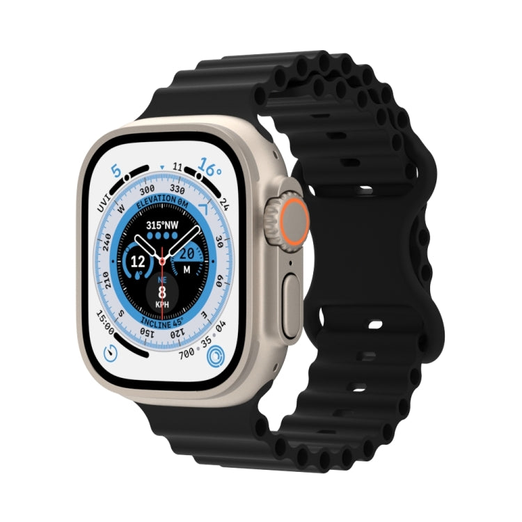 Cinturino in silicone stile oceano, For Apple Watch Series 8&7 41mm / SE 2&6&SE&5&4 40mm / 3&2&1 38mm