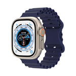 Cinturino in silicone stile oceano, For Apple Watch Series 8&7 41mm / SE 2&6&SE&5&4 40mm / 3&2&1 38mm