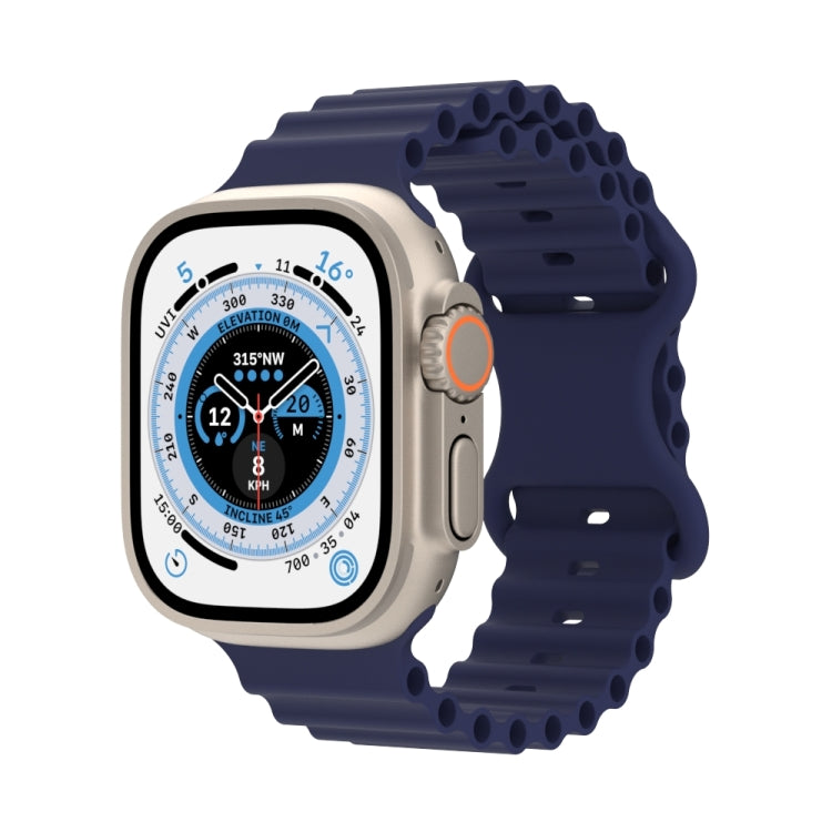 Cinturino in silicone stile oceano, For Apple Watch Series 8&7 41mm / SE 2&6&SE&5&4 40mm / 3&2&1 38mm