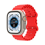 Cinturino in silicone stile oceano, For Apple Watch Series 8&7 41mm / SE 2&6&SE&5&4 40mm / 3&2&1 38mm