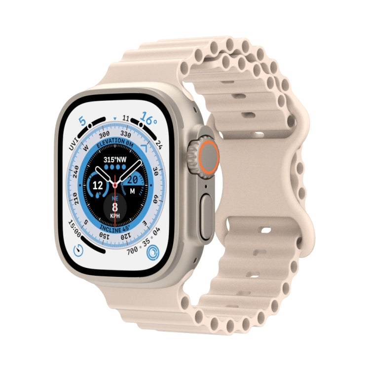 Cinturino in silicone stile oceano, For Apple Watch Series 8&7 41mm / SE 2&6&SE&5&4 40mm / 3&2&1 38mm