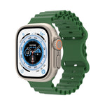 Cinturino in silicone stile oceano, For Apple Watch Series 8&7 41mm / SE 2&6&SE&5&4 40mm / 3&2&1 38mm