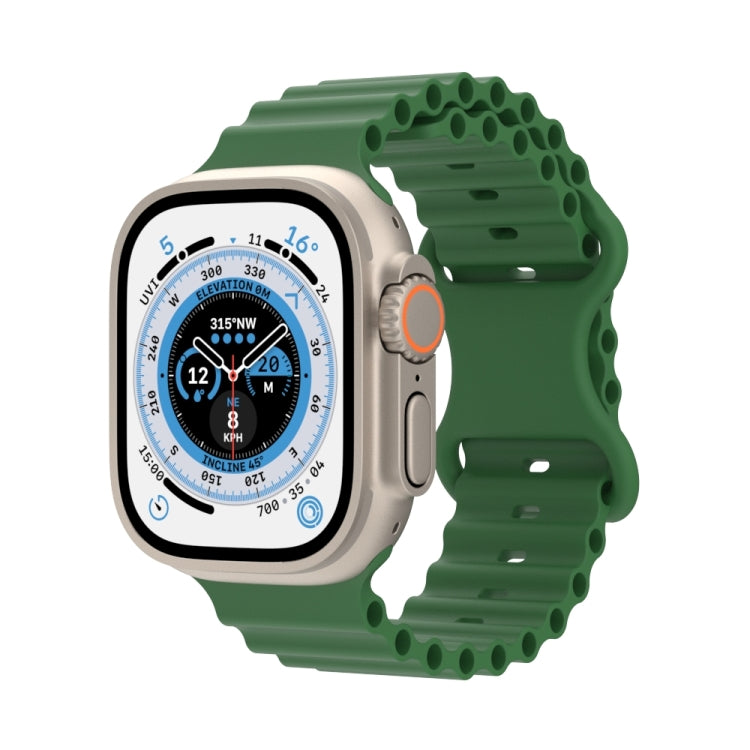 Cinturino in silicone stile oceano, For Apple Watch Series 8&7 41mm / SE 2&6&SE&5&4 40mm / 3&2&1 38mm