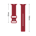 Cinturino in silicone stile oceano, For Apple Watch Series 8&7 41mm / SE 2&6&SE&5&4 40mm / 3&2&1 38mm
