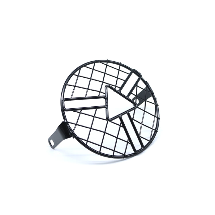 Copertura per griglia per lampada rotonda retrò con protezione per griglia a punta di freccia per motocicletta, Arrowhead Grill Guard