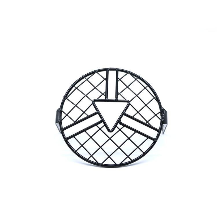 Copertura per griglia per lampada rotonda retrò con protezione per griglia a punta di freccia per motocicletta, Arrowhead Grill Guard