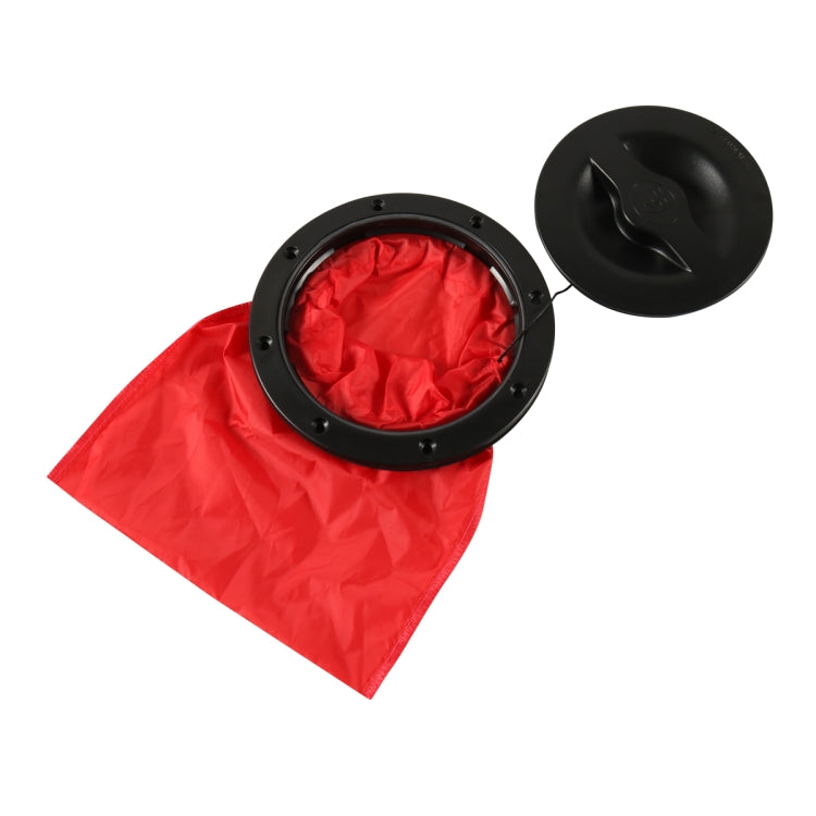 A6651-01 Copertura universale rotonda per boccaporto da 6 pollici con tasca in rete rossa, A6651-01