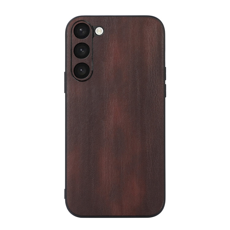 Cassa del telefono dell'unità di elaborazione di struttura della mucca gialla, For Samsung Galaxy A14 5G, For Samsung Galaxy S23+ 5G, For Samsung Galaxy S23 Ultra 5G