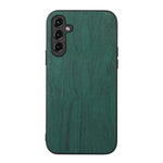 Custodia per telefono in PU con struttura in legno, For Samsung Galaxy A14 5G, For Samsung Galaxy S23+ 5G, For Samsung Galaxy S23 Ultra 5G