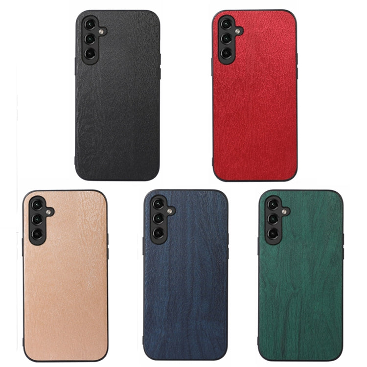 Custodia per telefono in PU con struttura in legno, For Samsung Galaxy A14 5G, For Samsung Galaxy S23+ 5G, For Samsung Galaxy S23 Ultra 5G