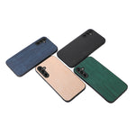 Custodia per telefono in PU con struttura in legno, For Samsung Galaxy A14 5G, For Samsung Galaxy S23+ 5G, For Samsung Galaxy S23 Ultra 5G