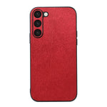 Custodia per telefono in PU con struttura in legno, For Samsung Galaxy A14 5G, For Samsung Galaxy S23+ 5G, For Samsung Galaxy S23 Ultra 5G