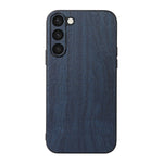Custodia per telefono in PU con struttura in legno, For Samsung Galaxy A14 5G, For Samsung Galaxy S23+ 5G, For Samsung Galaxy S23 Ultra 5G