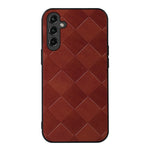 Custodia per telefono in PU scozzese intrecciata, For Samsung Galaxy A14 5G, For Samsung Galaxy S23+ 5G, For Samsung Galaxy S23 Ultra 5G