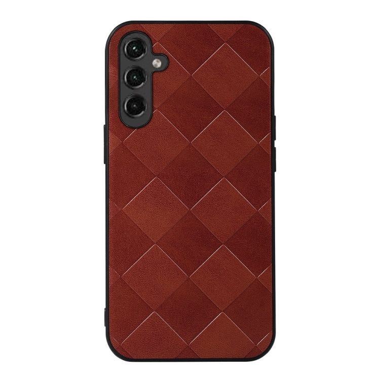 Custodia per telefono in PU scozzese intrecciata, For Samsung Galaxy A14 5G, For Samsung Galaxy S23+ 5G, For Samsung Galaxy S23 Ultra 5G