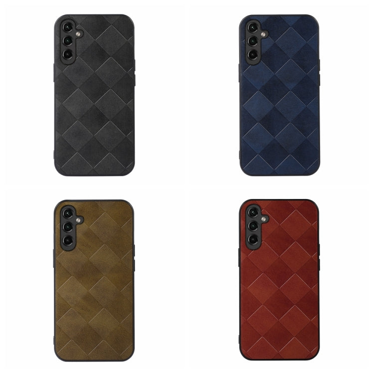 Custodia per telefono in PU scozzese intrecciata, For Samsung Galaxy A14 5G, For Samsung Galaxy S23+ 5G, For Samsung Galaxy S23 Ultra 5G