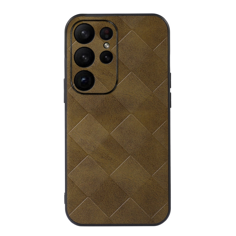 Custodia per telefono in PU scozzese intrecciata, For Samsung Galaxy A14 5G, For Samsung Galaxy S23+ 5G, For Samsung Galaxy S23 Ultra 5G