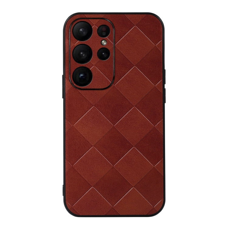 Custodia per telefono in PU scozzese intrecciata, For Samsung Galaxy A14 5G, For Samsung Galaxy S23+ 5G, For Samsung Galaxy S23 Ultra 5G