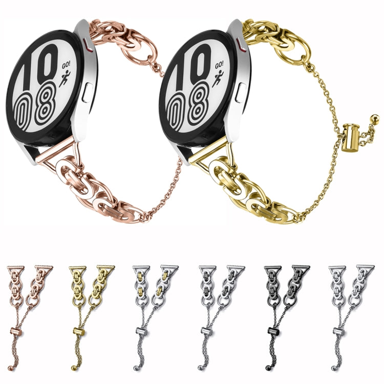 Cinturino per orologio stile B con catena a perline a cerchio singolo da 20 mm