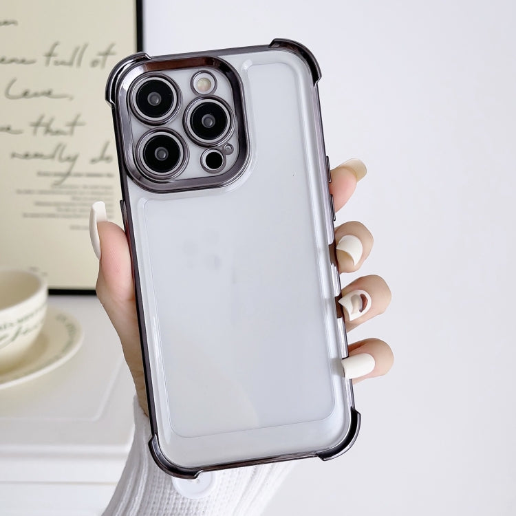 Custodia per telefono spaziale antiurto a quattro angoli galvanica, For iPhone 15 Pro Max, For iPhone 15 Pro, For iPhone 15 Plus, For iPhone 15