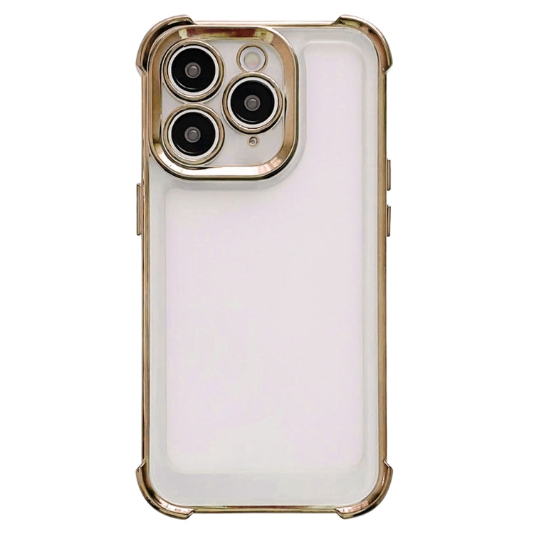 Custodia per telefono spaziale antiurto a quattro angoli galvanica, For iPhone 15 Pro Max, For iPhone 15 Pro, For iPhone 15 Plus, For iPhone 15