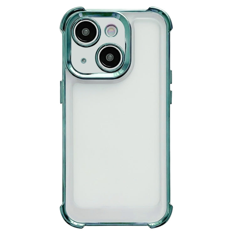 Custodia per telefono spaziale antiurto a quattro angoli galvanica, For iPhone 15 Pro Max, For iPhone 15 Pro, For iPhone 15 Plus, For iPhone 15