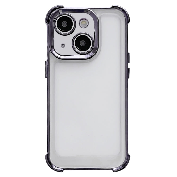 Custodia per telefono spaziale antiurto a quattro angoli galvanica, For iPhone 14 Plus, For iPhone 14, For iPhone 14 Pro, For iPhone 14 Pro Max