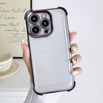 Custodia per telefono spaziale antiurto a quattro angoli galvanica, For iPhone 11 Pro