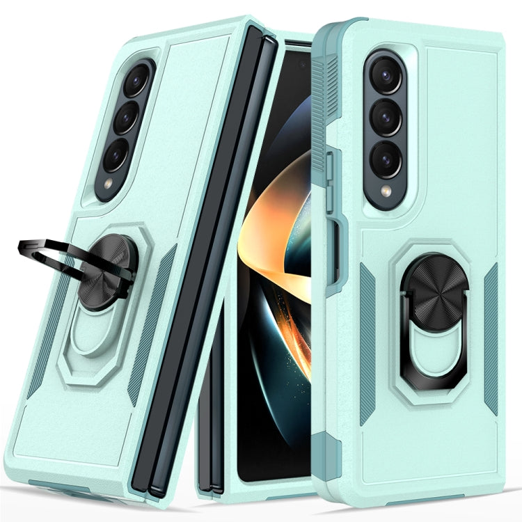 Custodia per telefono 2 in 1 PC + TPU antiurto con staffa ad anello, For Samsung Galaxy Z Fold4