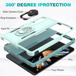 Custodia per telefono 2 in 1 PC + TPU antiurto con staffa ad anello, For Samsung Galaxy Z Fold4