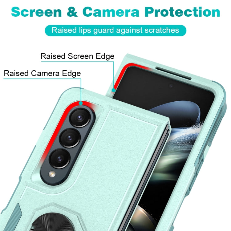 Custodia per telefono 2 in 1 PC + TPU antiurto con staffa ad anello, For Samsung Galaxy Z Fold4