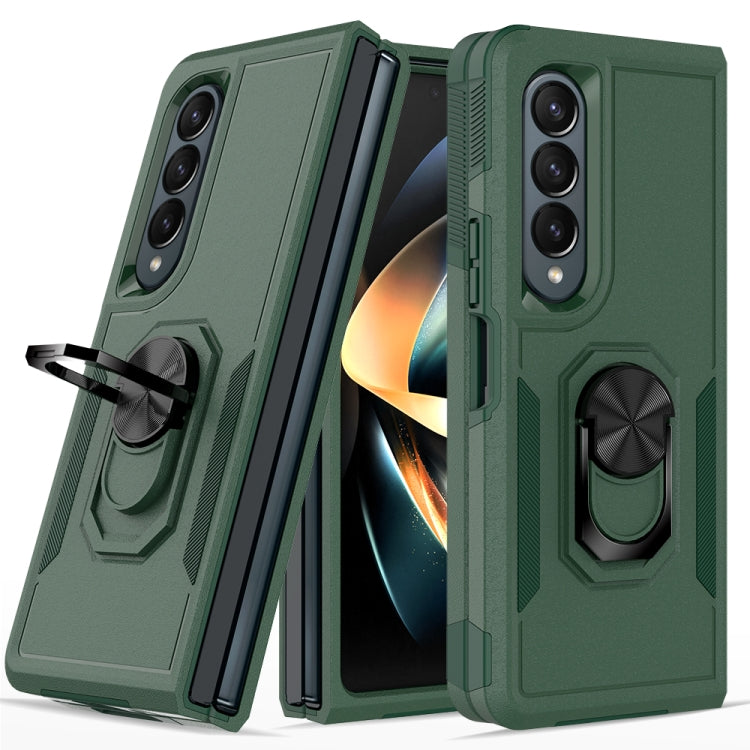 Custodia per telefono 2 in 1 PC + TPU antiurto con staffa ad anello, For Samsung Galaxy Z Fold4