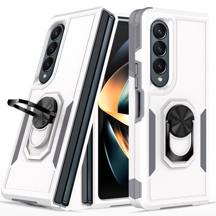 Custodia per telefono 2 in 1 PC + TPU antiurto con staffa ad anello, For Samsung Galaxy Z Fold4
