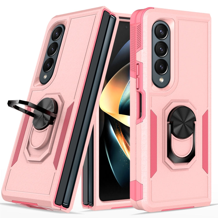 Custodia per telefono 2 in 1 PC + TPU antiurto con staffa ad anello, For Samsung Galaxy Z Fold4