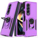 Custodia per telefono 2 in 1 PC + TPU antiurto con staffa ad anello, For Samsung Galaxy Z Fold4