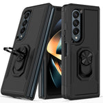 Custodia per telefono 2 in 1 PC + TPU antiurto con staffa ad anello, For Samsung Galaxy Z Fold4