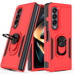 Custodia per telefono 2 in 1 PC + TPU antiurto con staffa ad anello, For Samsung Galaxy Z Fold4