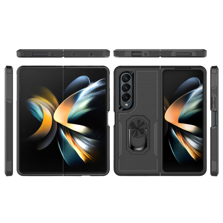Custodia per telefono 2 in 1 PC + TPU antiurto con staffa ad anello, For Samsung Galaxy Z Fold4