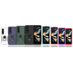Custodia per telefono 2 in 1 PC + TPU antiurto con staffa ad anello, For Samsung Galaxy Z Fold4