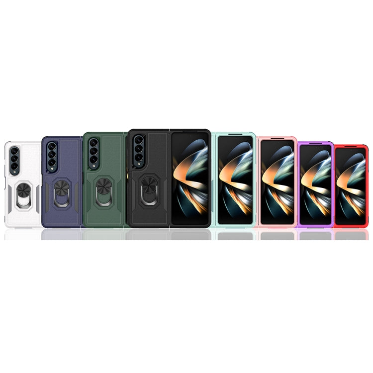 Custodia per telefono 2 in 1 PC + TPU antiurto con staffa ad anello, For Samsung Galaxy Z Fold4