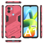 Punk Armor 2 in 1 PC + custodia per telefono in TPU con supporto invisibile, For Xiaomi Redmi A1+, For Xiaomi 12T/12T Pro/Redmi K50 Ultra