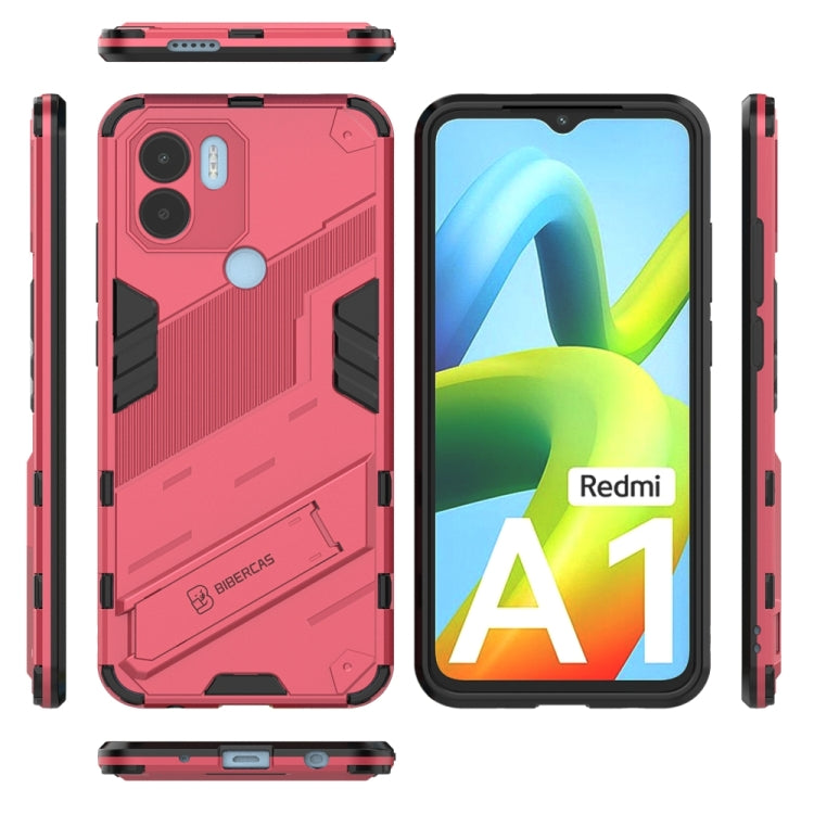 Punk Armor 2 in 1 PC + custodia per telefono in TPU con supporto invisibile, For Xiaomi Redmi A1+, For Xiaomi 12T/12T Pro/Redmi K50 Ultra