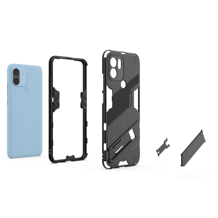 Punk Armor 2 in 1 PC + custodia per telefono in TPU con supporto invisibile, For Xiaomi Redmi A1+, For Xiaomi 12T/12T Pro/Redmi K50 Ultra